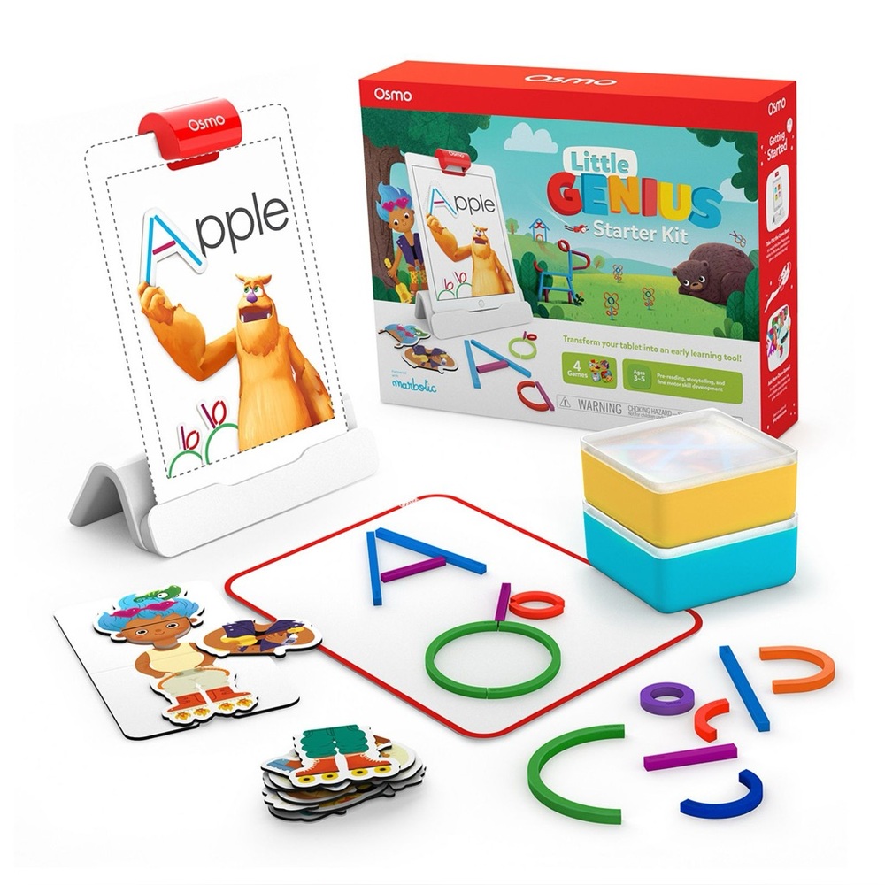 Osmo Little Genius Starter Kit for iPad – 4 Educational Games (Ages 3–5) NIB